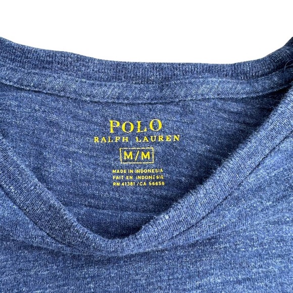 Ralph Lauren T Shirt Womens Tee Long Sleeve Crew Neck Stretch Soft Blue Medium - Picture 4 of 8